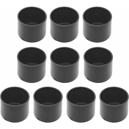 Stolbeskyttere, 50 stk. stolbeskyttere, 38 mm, sort