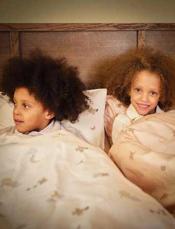 Moonboon Baby Bed Linen Crisp - Pink - 70X100;35X40CM