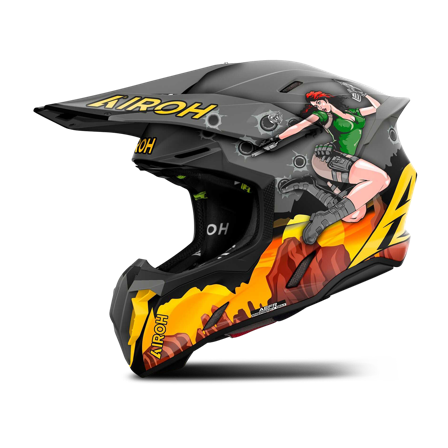 Airoh Twist 3 Adventure MX Helmet Matt Grey L