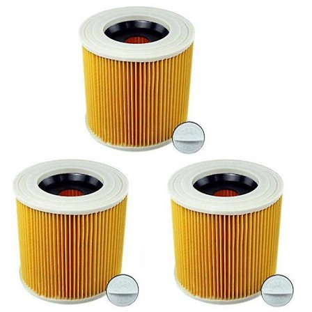 3 st patronfilter till Karcher Dammsugare Wd3 Premium