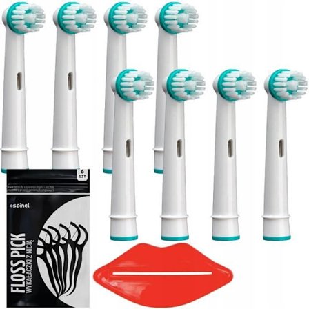 [LCS] Tandborsthuvuden - Oral B - Ortho Care - Speciellt för tandställning - Förpackning med 8 kompatibla munstycken