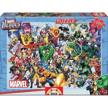 Marvel 1000 pala palapeli - EDUCA - Collage of Heroes - Sarjakuvat ja sarjakuvat