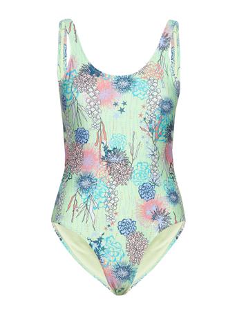 Scallop Sealife Swimsuit Green Becksöndergaard