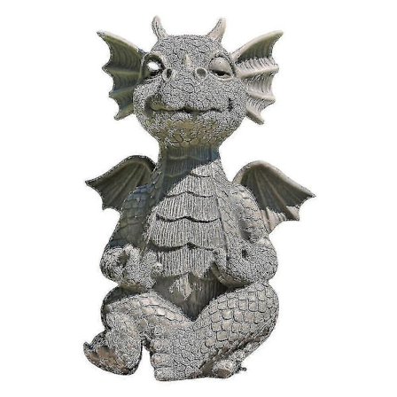 Lohikäärmepatsas kodin sisustukseen, Zen Yoga -lohikäärmepuutarhakoriste Lohikäärme Buddha -taideveistokset Puutarhapatsas Hartsi Meditoiva Lohikäärme