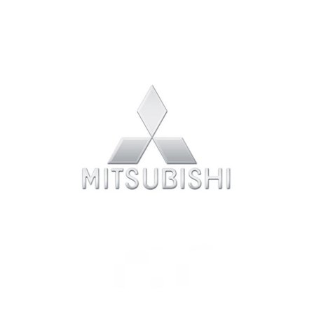 Bilmetallklistermärken kreativa billogodekoration klistermärken - Mitsubishi övre och nedre standardmetallklistermärken/5 stycken