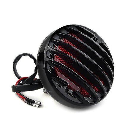 Motorsykkel Baklys Baklampe Passer Harley Cruiser Cafe Racer Bobber Chopper. (svart)(1 stk)