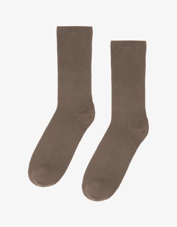 Women Classic Organic Sock - Warm Taupe - One Size