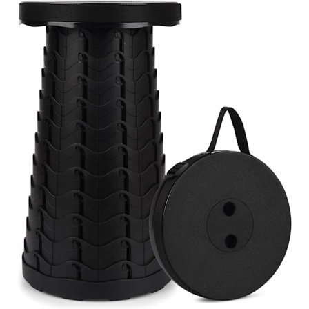 Bærbar Teleskopisk Krakk, 2. Generasjons Sammenleggbar Krakk for Camping