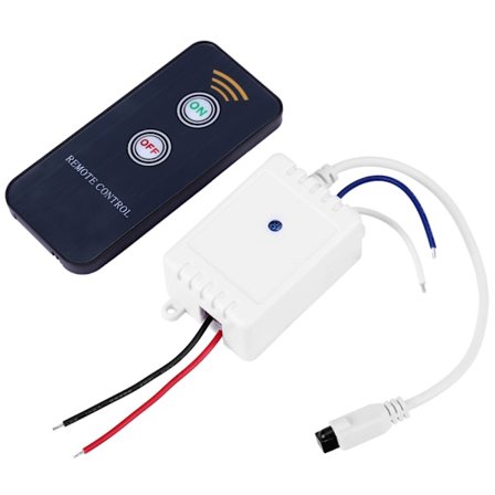 1-kanals 12V IR-fjärrkontrollmodul, trådlös mottagare, ON/OFF reläbrytare