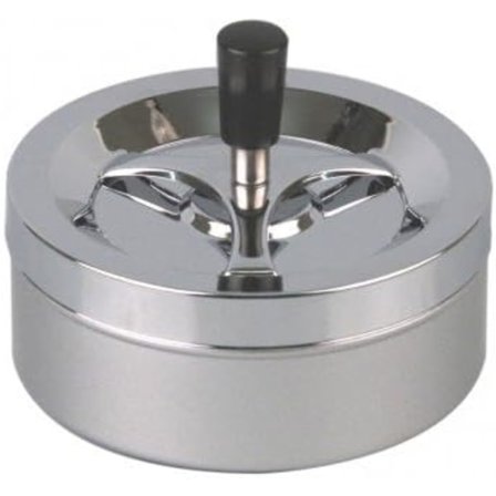 Stor Askkopp Svängbar Askkopp Krom/Silver Metallic