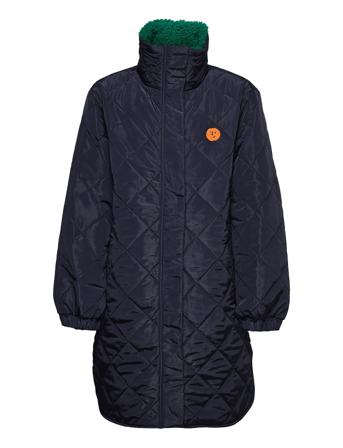 Roll-Neck Zip-Up Padded Jacket Blue Bobo Choses