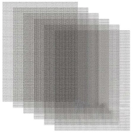 6 kpl 30x21cm metalliverkko, 20 Mesh ruostumattomasta teräksestä valmistettu verkko, ruostumaton metalliverkko DIY-projekteihin, venttiiliin, 