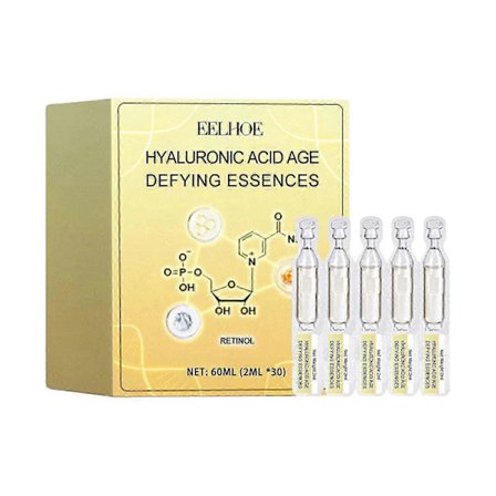 Hyaluronsyra Uppstramande Serum med Retinol - Djup Återfuktning, Anti-Åldrande & Hudföryngring