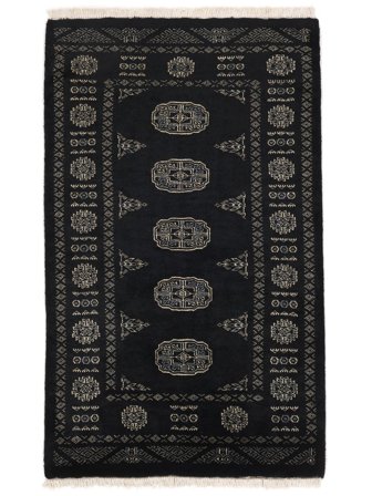 Medalionowy Mały Pakistański Bucharski 3Ply Dywan 80X131 Wełna