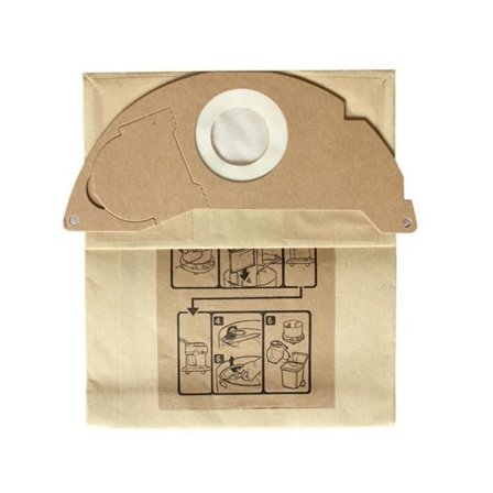 Förpackning med 10 påsar för Kärcher A2004/ A2054 / WD2250/ MV2/ WD2 ersättningsdammsugarpåse