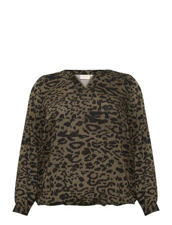 Kcdiana Blouse Khaki Kaffe Curve