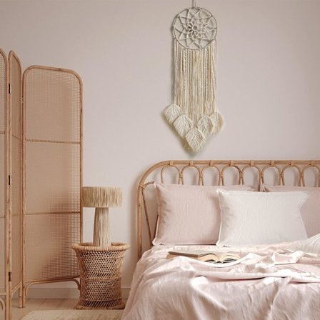 Drømmefangere for soverom Voksen drømmefanger Veggdekor Stor Boho veggdekor Vevde fjær dusker Hjemmedekorasjon Ornament Håndverk Gave
