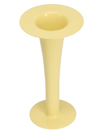 Trumpet. 2-In-1 Vase & Candle Holder Yellow Design Letters
