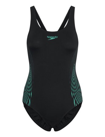 Speedo Womens Placement Muscleback - Black - 36