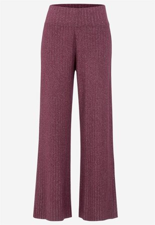 Cellbes of Sweden - Mjuk trikåbyxa - plommonmelange - för damer - 46/48