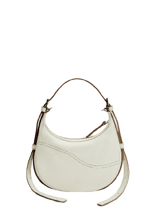 ATP Atelier Silea Bianco/Contrast Stitch Grained Calf Handväskor Dam Vit ONESIZE