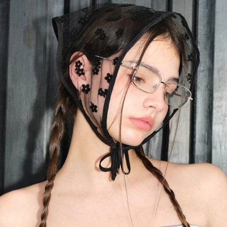 Kvinnor Spets Triangel Scarf Hårband 5 5