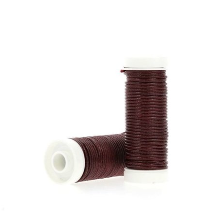 Waxad bomullssnodd Rund Fusette 5m (Förpackning med 5) - L02CCR005-68017