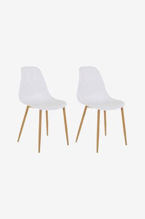 Loft24 - Matstol 2Pk Miller - Vit - Stolar - Från Homeroom
