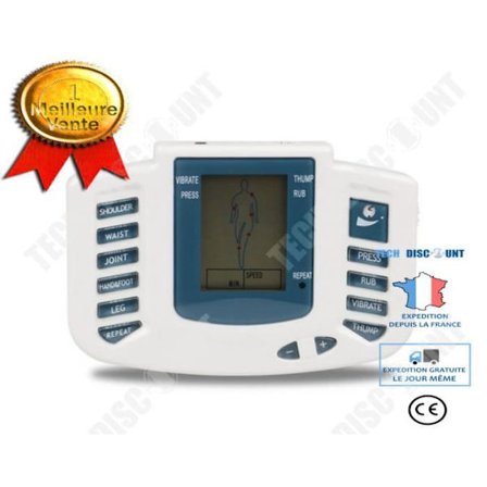 Hierontalaite - TD - Sähkökroppahieroja - Monitoiminen - Akupressio - Valkoinen