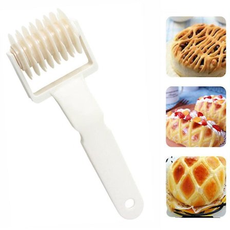 baking Mold Pastry Lattice Roller Plastic Cutter Bakery Tool