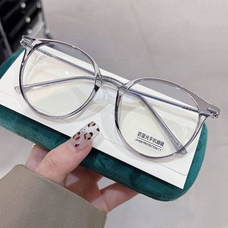 Anti-Blå Lys Briller Runde Briller GRÅ