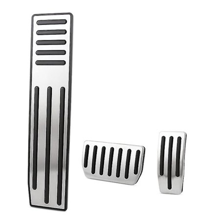 Tilbehør til Tesla Model X Model S - Fotpedal i aluminium - Gass, brems og hvilepedal - Deksel - Bilstyling