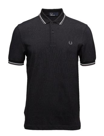 Twin Tipped Fp Shirt Polos Short-sleeved Sort Fred Perry