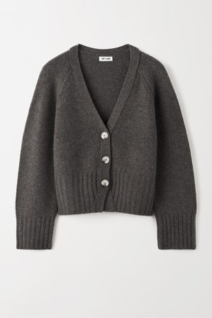 Soft Goat - V-neck Cardigan - Kashmirkofta - XL - Wood