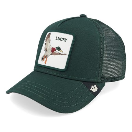 Goorin - Grønn trucker Caps - The Lucky Duck Tri Tone Guard A-Frame Trucker @ Hatstore