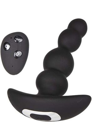 Prostate Vibrator + Rotating Beads With Wireless Remote
