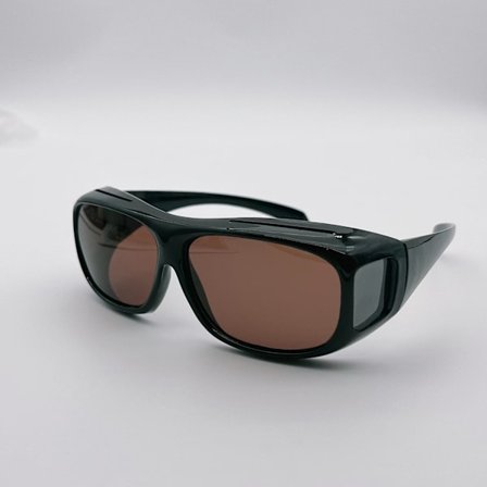 Polariserade solglasögon över glasögon runda solglasögon över Uv400