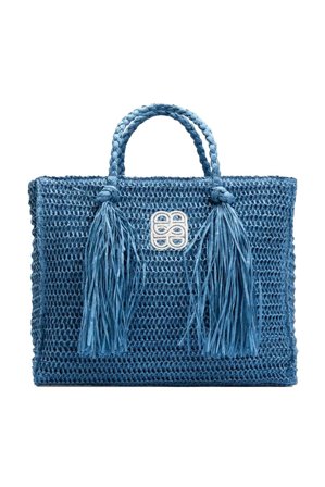 Rikke Straw Bag Blue