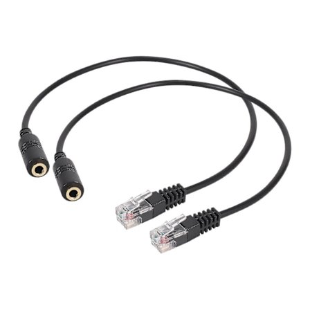 2st 3,5 mm Stereo Audio Headset Till Cisco Jack Hona Till Hane Rj9 Kontakt Adapter Konverter Kabel Sladd