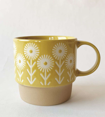 Trend Design Marie Krus Retro Blomst Gul