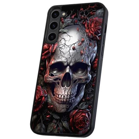 Samsung Galaxy S23 Plus - Deksel/Mobildeksel Skull Roses