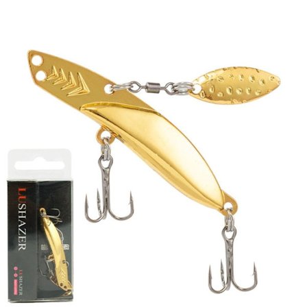 2st Metall VIB Blade Lure VIB Fiskedrag GULD 10G