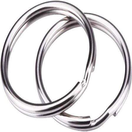 REA 100 st 25 mm runda nyckelringar [GKS]