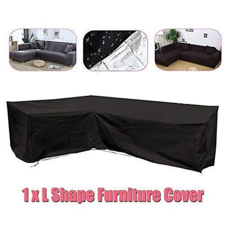 Hörnsoffa Överdrag Vattentät Utomhus Trädgård Möbel Överdrag Dammskydd Bordsöverdrag, 210D Oxfordtyg ZD HU