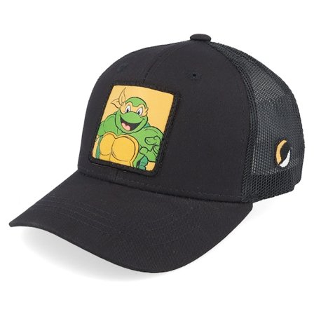 TMNT - Black trucker Czapka Z Daszkiem - Kids Michelangelo Box Black Trucker @ Hatstore