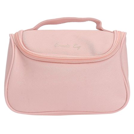 1 stk Bærbar Kosmetikkveske Enkel Sminkeoppbevaringspose Kosmetikkveske (rosa)