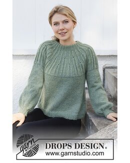 Strikkeopskrift Sweater - Drops Design