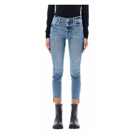 Frame, Skinny Jeans Blauw, Dames, Maat:W28