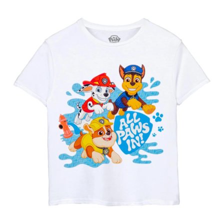 Paw Patrol Barn/Barn All Paws In! T-shirt 5-6 år Vit/