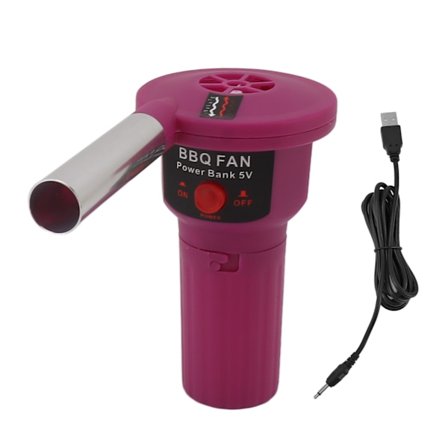 5V Bärbar Handhållen Elektrisk BBQ Matlagningsfläkt Blåsare med USB-kabel för Utomhus Camping Vandring Kock Picknick Grill